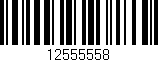 Código de barras (EAN, GTIN, SKU, ISBN): '12555558'