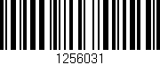 Código de barras (EAN, GTIN, SKU, ISBN): '1256031'