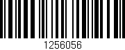 Código de barras (EAN, GTIN, SKU, ISBN): '1256056'