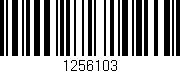 Código de barras (EAN, GTIN, SKU, ISBN): '1256103'
