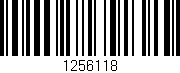 Código de barras (EAN, GTIN, SKU, ISBN): '1256118'