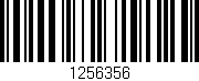 Código de barras (EAN, GTIN, SKU, ISBN): '1256356'