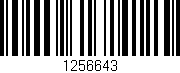 Código de barras (EAN, GTIN, SKU, ISBN): '1256643'