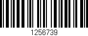 Código de barras (EAN, GTIN, SKU, ISBN): '1256739'