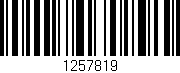 Código de barras (EAN, GTIN, SKU, ISBN): '1257819'