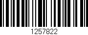Código de barras (EAN, GTIN, SKU, ISBN): '1257822'