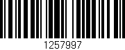 Código de barras (EAN, GTIN, SKU, ISBN): '1257997'