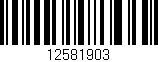 Código de barras (EAN, GTIN, SKU, ISBN): '12581903'