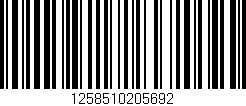Código de barras (EAN, GTIN, SKU, ISBN): '1258510205692'