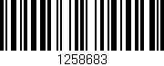 Código de barras (EAN, GTIN, SKU, ISBN): '1258683'