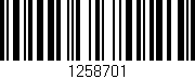 Código de barras (EAN, GTIN, SKU, ISBN): '1258701'