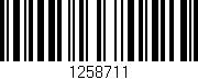 Código de barras (EAN, GTIN, SKU, ISBN): '1258711'