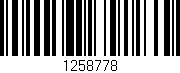 Código de barras (EAN, GTIN, SKU, ISBN): '1258778'