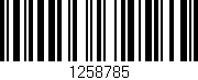 Código de barras (EAN, GTIN, SKU, ISBN): '1258785'