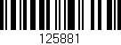 Código de barras (EAN, GTIN, SKU, ISBN): '125881'