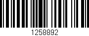 Código de barras (EAN, GTIN, SKU, ISBN): '1258892'