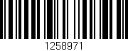 Código de barras (EAN, GTIN, SKU, ISBN): '1258971'