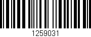 Código de barras (EAN, GTIN, SKU, ISBN): '1259031'