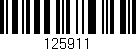 Código de barras (EAN, GTIN, SKU, ISBN): '125911'