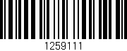 Código de barras (EAN, GTIN, SKU, ISBN): '1259111'