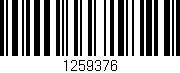 Código de barras (EAN, GTIN, SKU, ISBN): '1259376'
