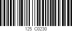 Código de barras (EAN, GTIN, SKU, ISBN): '125/C0230'