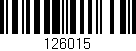 Código de barras (EAN, GTIN, SKU, ISBN): '126015'