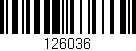 Código de barras (EAN, GTIN, SKU, ISBN): '126036'