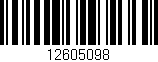 Código de barras (EAN, GTIN, SKU, ISBN): '12605098'