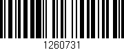 Código de barras (EAN, GTIN, SKU, ISBN): '1260731'