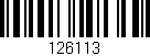 Código de barras (EAN, GTIN, SKU, ISBN): '126113'