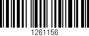 Código de barras (EAN, GTIN, SKU, ISBN): '1261156'