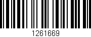 Código de barras (EAN, GTIN, SKU, ISBN): '1261669'