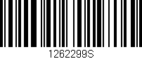 Código de barras (EAN, GTIN, SKU, ISBN): '1262299S'