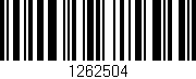 Código de barras (EAN, GTIN, SKU, ISBN): '1262504'
