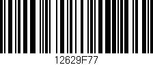 Código de barras (EAN, GTIN, SKU, ISBN): '12629F77'