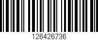 Código de barras (EAN, GTIN, SKU, ISBN): '126426736'