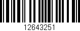 Código de barras (EAN, GTIN, SKU, ISBN): '12643251'