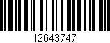 Código de barras (EAN, GTIN, SKU, ISBN): '12643747'