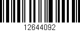 Código de barras (EAN, GTIN, SKU, ISBN): '12644092'
