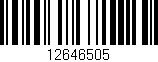 Código de barras (EAN, GTIN, SKU, ISBN): '12646505'