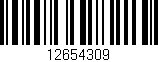Código de barras (EAN, GTIN, SKU, ISBN): '12654309'