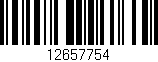 Código de barras (EAN, GTIN, SKU, ISBN): '12657754'
