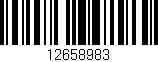 Código de barras (EAN, GTIN, SKU, ISBN): '12658983'
