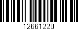 Código de barras (EAN, GTIN, SKU, ISBN): '12661220'