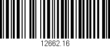 Código de barras (EAN, GTIN, SKU, ISBN): '12662.16'