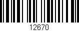 Código de barras (EAN, GTIN, SKU, ISBN): '12670'