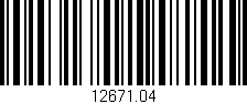 Código de barras (EAN, GTIN, SKU, ISBN): '12671.04'