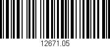 Código de barras (EAN, GTIN, SKU, ISBN): '12671.05'