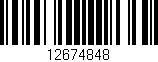 Código de barras (EAN, GTIN, SKU, ISBN): '12674848'